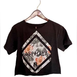 Asphalt Cropped top Large 100% Cotton